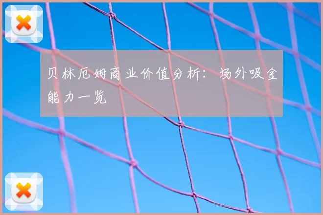 贝林厄姆商业价值分析：场外吸金能力一览