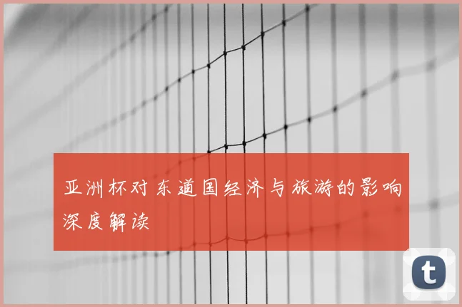 亚洲杯对东道国经济与旅游的影响深度解读